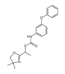 (3-Phenoxy-phenyl)-carbamic acid 1-(4,4-dimethyl-4,5-dihydro-oxazol-2-yl)-ethyl ester结构式