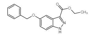 5-(苯基甲氧基)-1H-吲唑-3-羧酸乙酯结构式