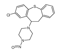 2-chloro-11-(4-nitrosopiperazino)-10,11-dihydrodibenzo(b,f)thiepin结构式