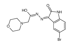 N'-(5-bromo-2-oxoindol-3-yl)-2-morpholin-4-ylacetohydrazide结构式