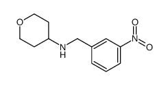 N-[(3-nitrophenyl)methyl]oxan-4-amine Structure