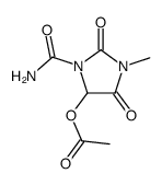 5-acetoxy-3-methyl-2,4-dioxo-imidazolidine-1-carboxylic acid amide Structure