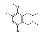 8-bromo-5,6-dimethoxy-2,3-dimethyl-3,4-dihydro-1H-isoquinoline Structure