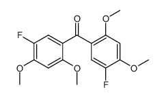 bis(5-fluoro-2,4-dimethoxyphenyl)methanone结构式
