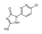 2-(6-chloropyridazin-3-yl)-5-sulfanylidene-1,2,4-triazolidin-3-one Structure