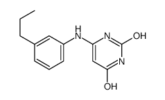 6-(3-propylanilino)-1H-pyrimidine-2,4-dione Structure