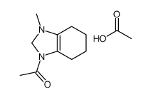 1-(3-methyl-1,2,4,5,6,7-hexahydrobenzimidazol-1-ium-1-yl)ethanone,acetate Structure