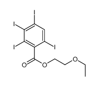 2-ethoxyethyl 2,3,4,6-tetraiodobenzoate Structure