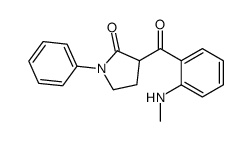 3-[2-(methylamino)benzoyl]-1-phenylpyrrolidin-2-one结构式