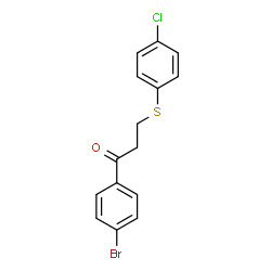 1-(4-BROMOPHENYL)-3-[(4-CHLOROPHENYL)SULFANYL]-1-PROPANONE结构式