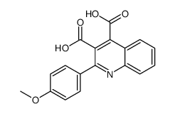 2-(4-methoxyphenyl)quinoline-3,4-dicarboxylic acid Structure