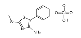 2-methylsulfanyl-5-phenyl-1,3-thiazol-4-amine,perchloric acid Structure