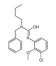 1-benzyl-1-butyl-3-(3-chloro-2-methoxyphenyl)urea结构式