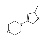 4-(5-methyl-2,5-dihydrothiophen-3-yl)morpholine结构式