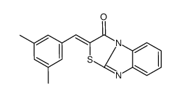 (2E)-2-[(3,5-dimethylphenyl)methylidene]-[1,3]thiazolo[3,2-a]benzimidazol-1-one结构式