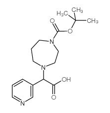 1-BOC-4-(CARBOXY-PYRIDIN-3-YL-METHYL)-[1,4]DIAZEPANE structure