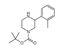 3-(邻甲苯基)哌嗪-1-羧酸叔丁酯结构式