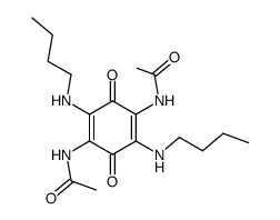 2,5-Bis-acetamido-3,6-bis-butylamino-benzochinon Structure