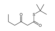 S-tert-butyl 3-oxohexanethioate Structure