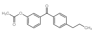 3-ACETOXY-4'-PROYLBENZOPHENONE结构式