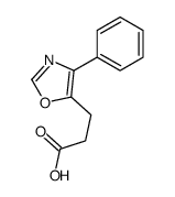 3-(4-phenyl-1,3-oxazol-5-yl)propanoic acid结构式