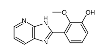 3-(1H-imidazo[4,5-b]pyridin-2-yl)-2-methoxyphenol结构式