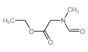 ethyl 2-(formyl-methyl-amino)acetate结构式