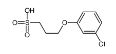 3-(3-chlorophenoxy)propane-1-sulfonic acid Structure