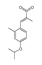 2-methyl-1-(2-nitroprop-1-enyl)-4-propan-2-yloxybenzene Structure