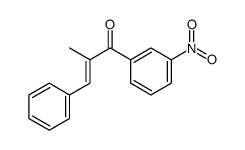 2-methyl-1-(3-nitrophenyl)-3-phenylprop-2-en-1-one结构式