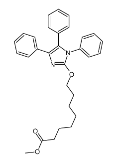 methyl 8-(1,4,5-triphenylimidazol-2-yl)oxyoctanoate结构式