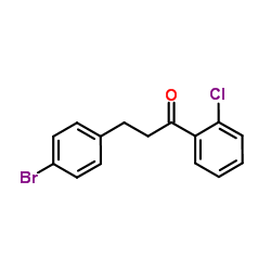 3-(4-Bromophenyl)-1-(2-chlorophenyl)-1-propanone结构式