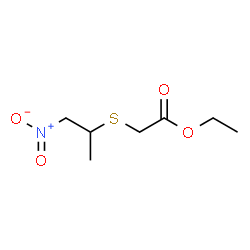 ETHYL 2-((1-NITROPROPAN-2-YL)THIO)ACETATE结构式