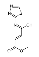 methyl (E)-4-oxo-4-(1,3,4-thiadiazol-2-ylamino)but-2-enoate Structure