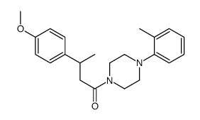 3-(4-methoxyphenyl)-1-[4-(2-methylphenyl)piperazin-1-yl]butan-1-one Structure