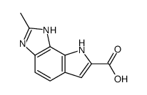 2-methyl-3,8-dihydropyrrolo[2,3-e]benzimidazole-7-carboxylic acid Structure