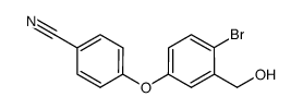 4-(4-broMo-3-(hydroxyMethyl)phenoxy)benzonitrile Structure