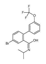 4-Bromo-N-isopropyl-3'-(trifluoromethoxy)-2-biphenylcarboxamide Structure