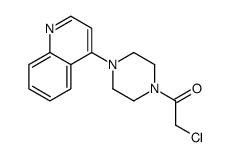 2-chloro-1-(4-quinolin-4-ylpiperazin-1-yl)ethanone Structure