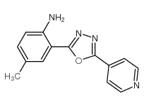 4-methyl-2-(5-pyridin-4-yl-1,3,4-oxadiazol-2-yl)aniline Structure