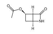 5-acetoxy-2-azabicyclo(2.2.0)hexan-3-one结构式