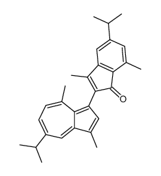 2-(3-guaiazulenyl)-5-isopropyl-3,7-dimethyl-1H-inden-1-one Structure