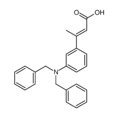 3-[3-(dibenzylamino)phenyl]but-2-enoic acid结构式