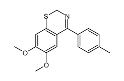 6,7-dimethoxy-4-(4-methylphenyl)-2H-1,3-benzothiazine Structure
