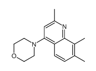 4-(2,7,8-trimethylquinolin-4-yl)morpholine Structure