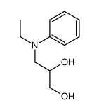 3-(N-ethylanilino)propane-1,2-diol结构式