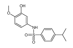 N-(3-hydroxy-4-methoxyphenyl)-4-propan-2-ylbenzenesulfonamide结构式