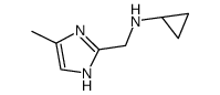Cyclopropyl-(4-methyl-1H-imidazol-2-ylmethyl)-amine结构式