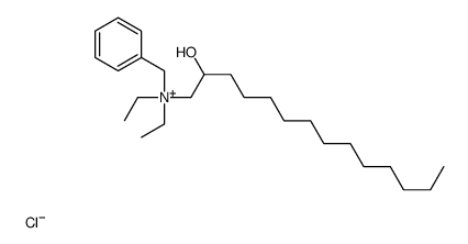 benzyl-diethyl-(2-hydroxytetradecyl)azanium,chloride Structure