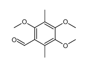 2,4,5-trimethoxy-3,6-dimethylbenzaldehyde Structure